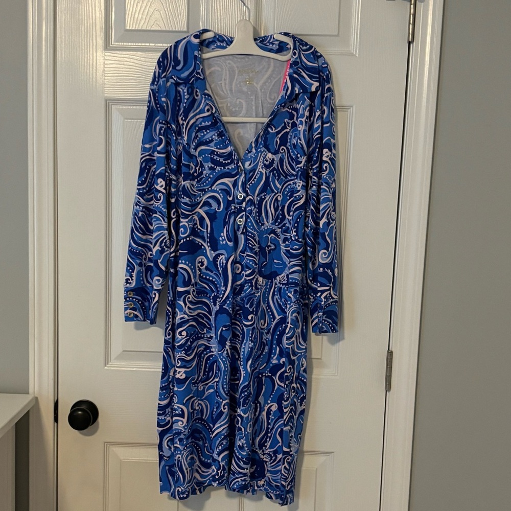 Lilly Pulitzer Ansley UPF 50 Polo Dress XL